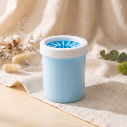 Pet Paw Cleaner Cup on a warm neutral background