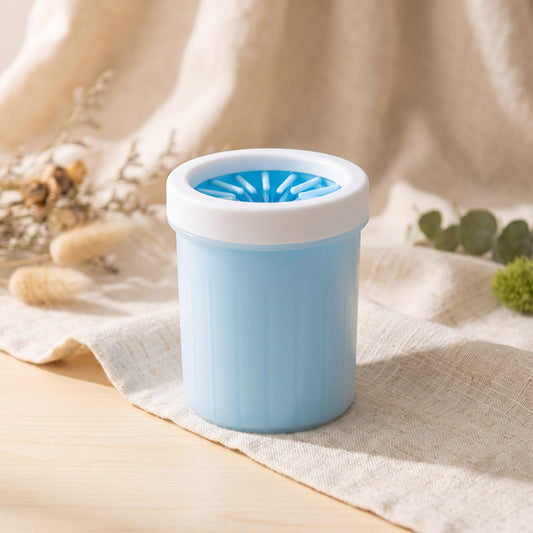 Pet Paw Cleaner Cup on a warm neutral background