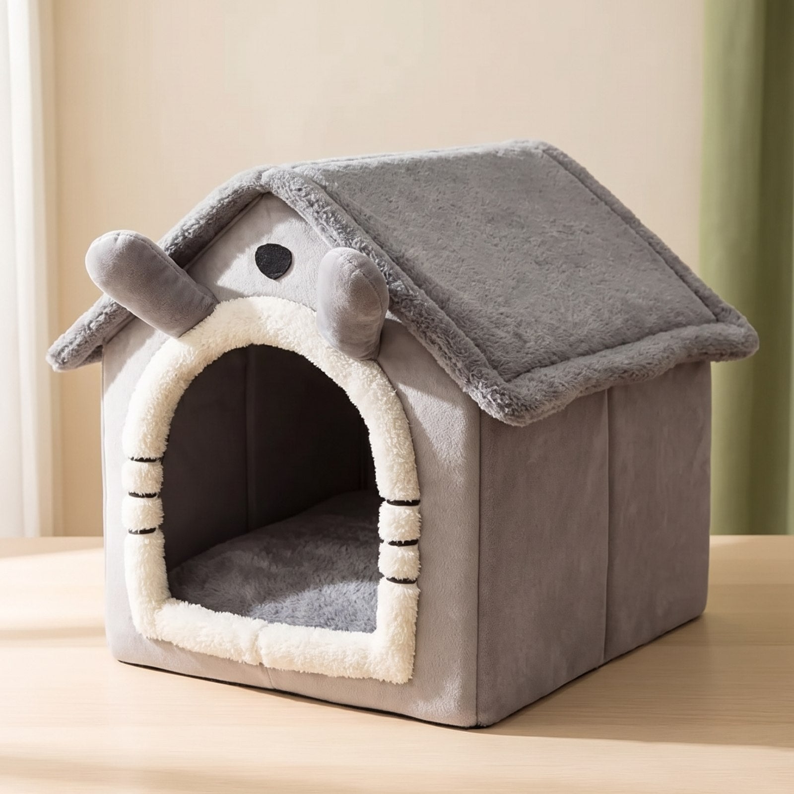 Foldable Pet House Kennel Bed — Whisker & Moss