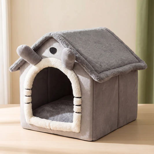Foldable Pet House Kennel Bed — Whisker & Moss