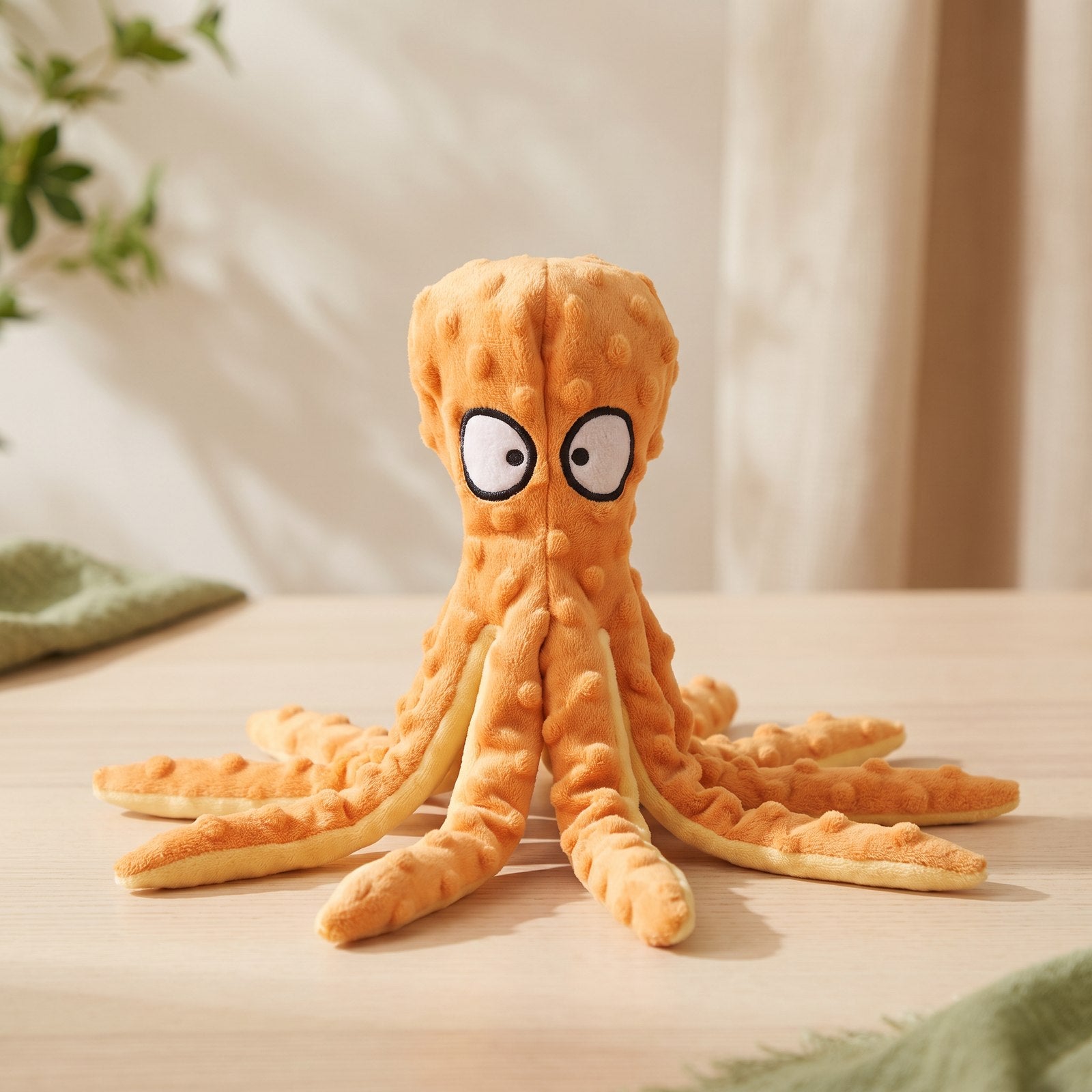 Octopus Plush Pet Toy — Whisker & Moss